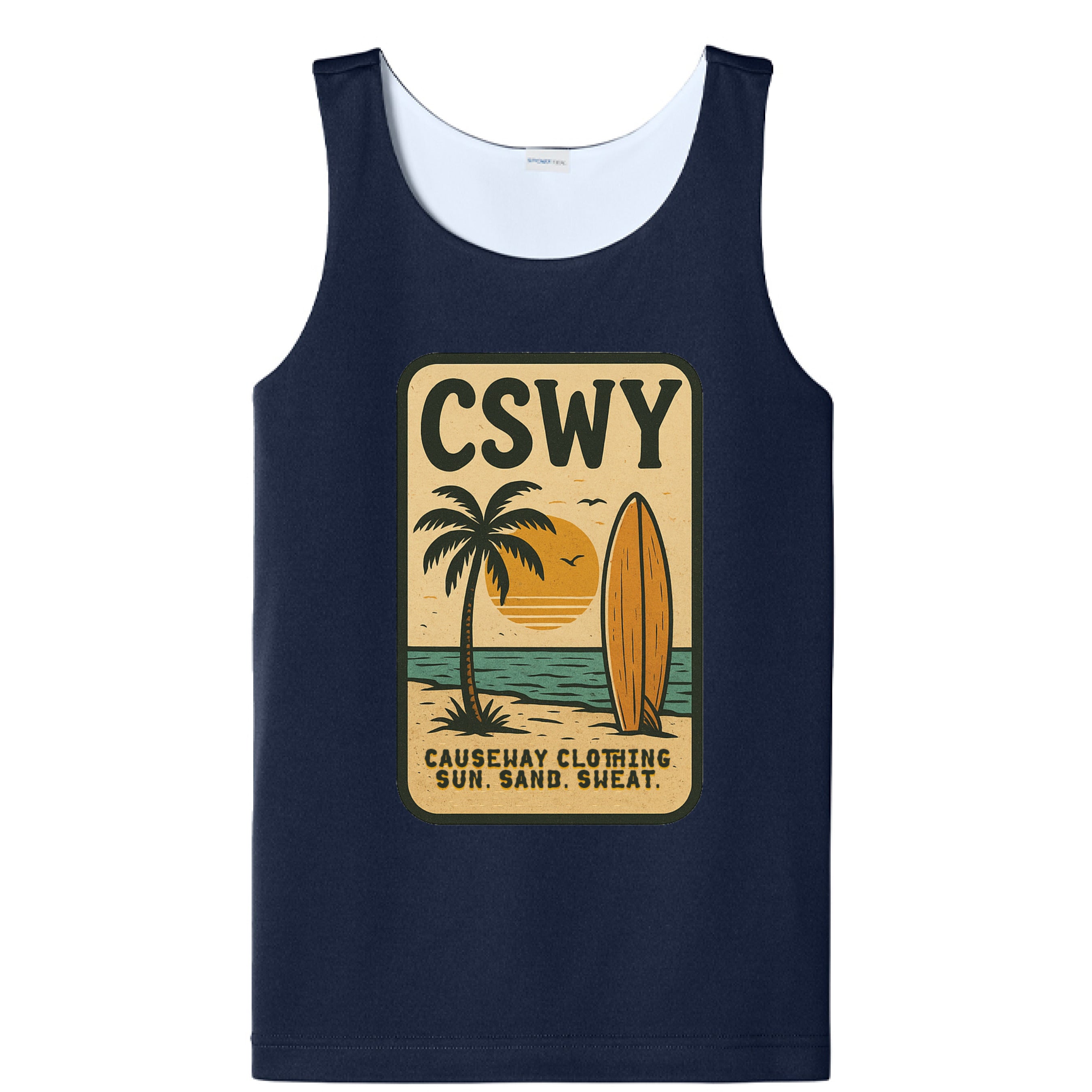 True Navy/ White - FRONT